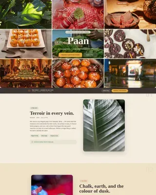 Heritage Betel Shop Landing Page Template