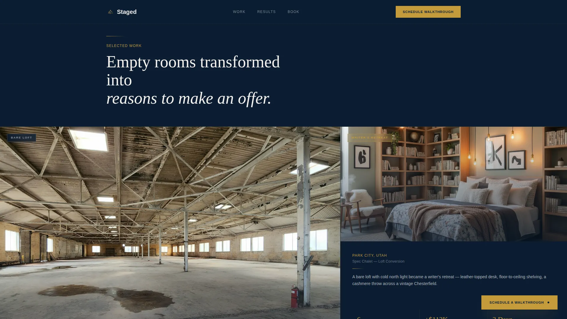 Mountain Property Real Estate Booking Website Template