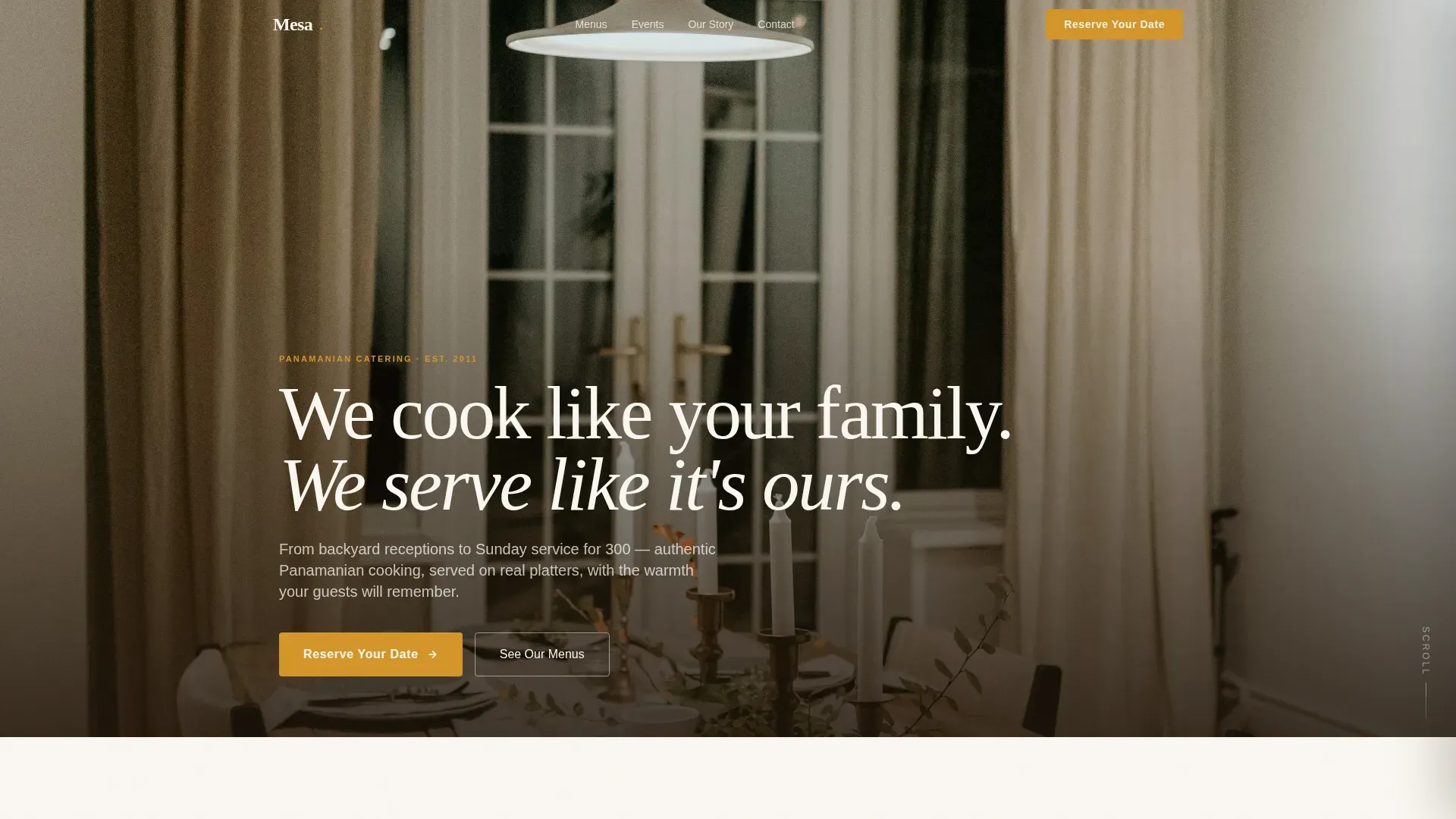 Vibrant Catering Landing Page Template