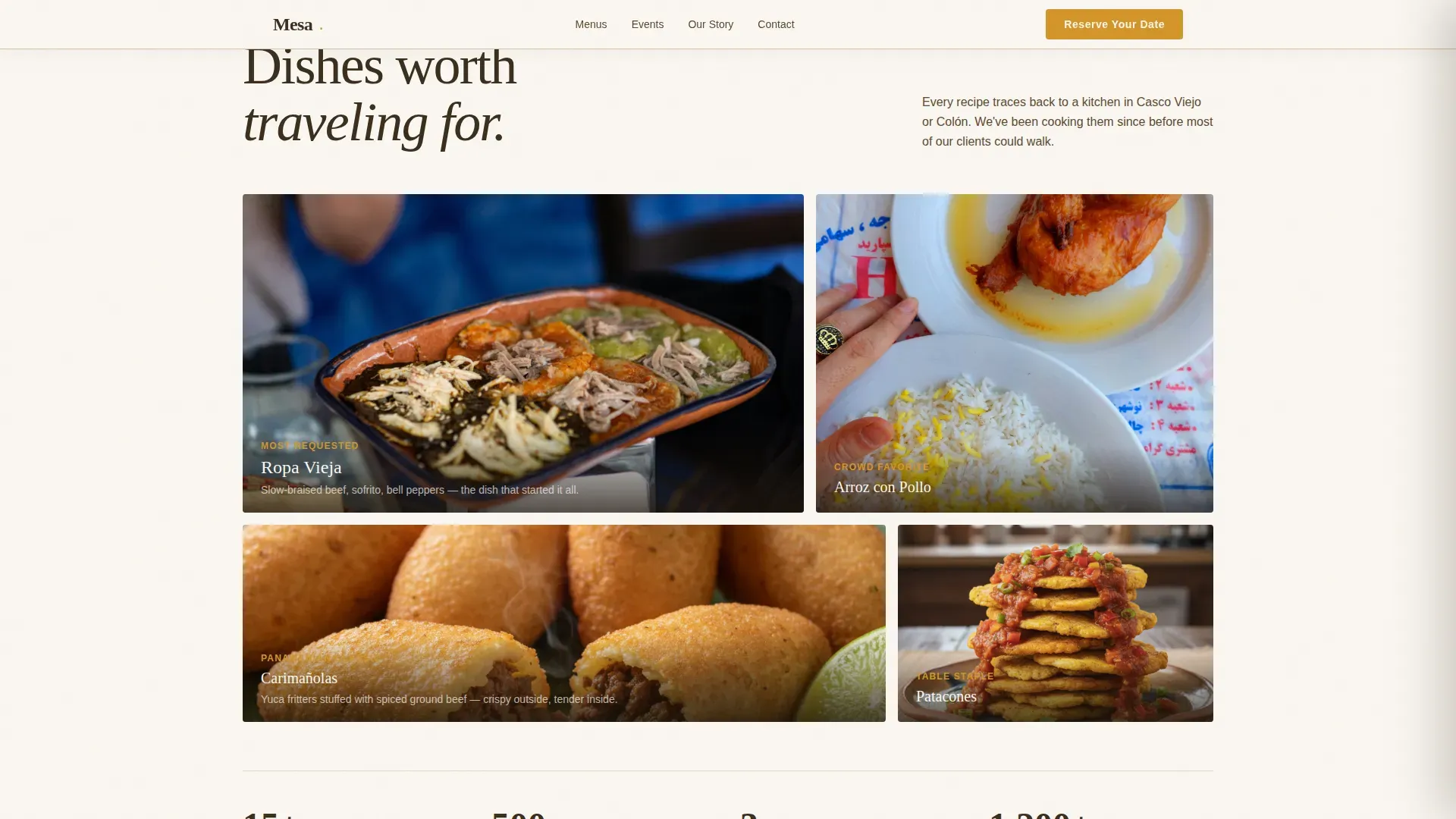 Vibrant Catering Landing Page Template