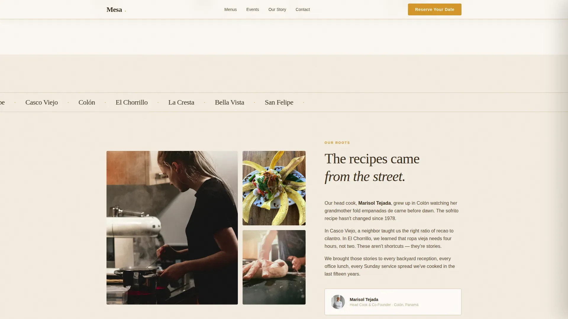 Vibrant Catering Landing Page Template