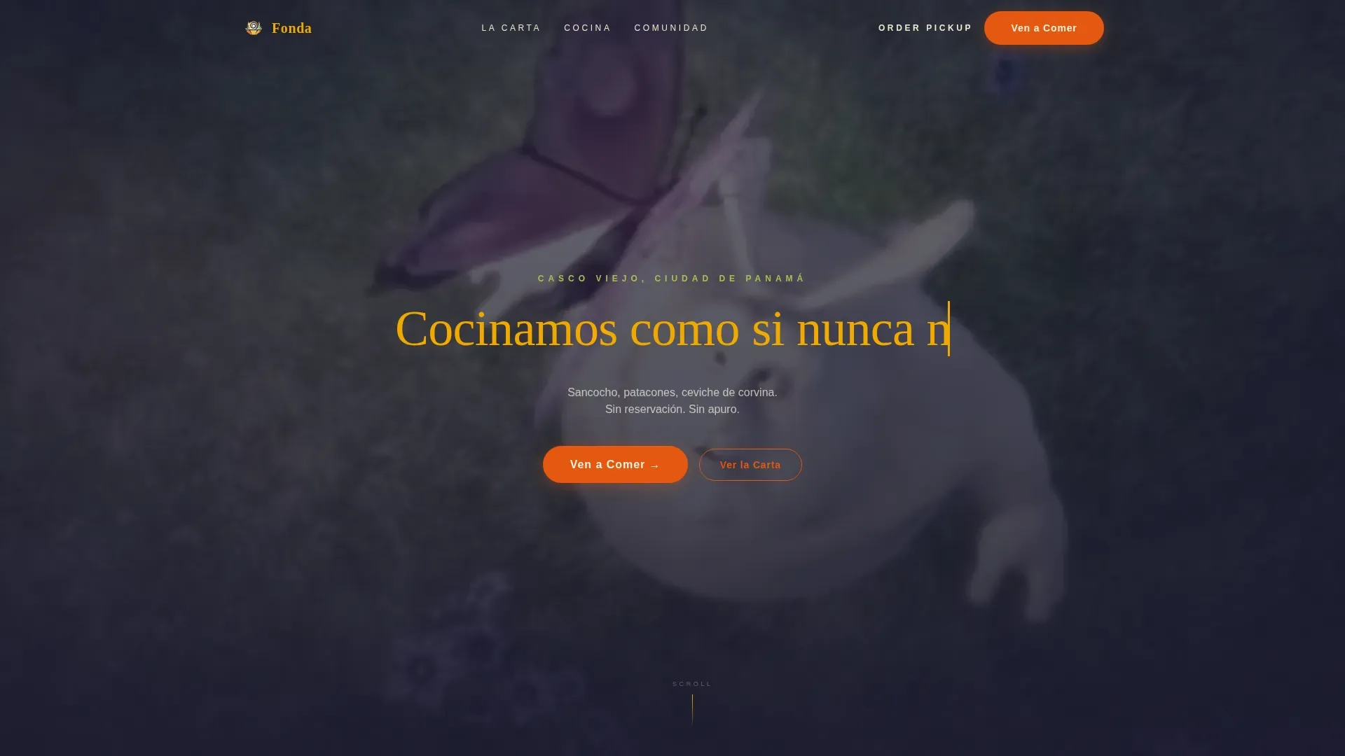 Retro Panamanian Landing Page Template