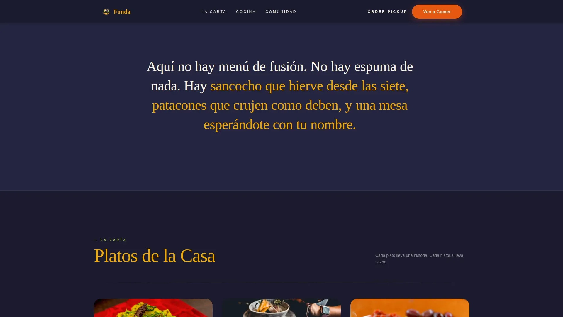 Retro Panamanian Landing Page Template