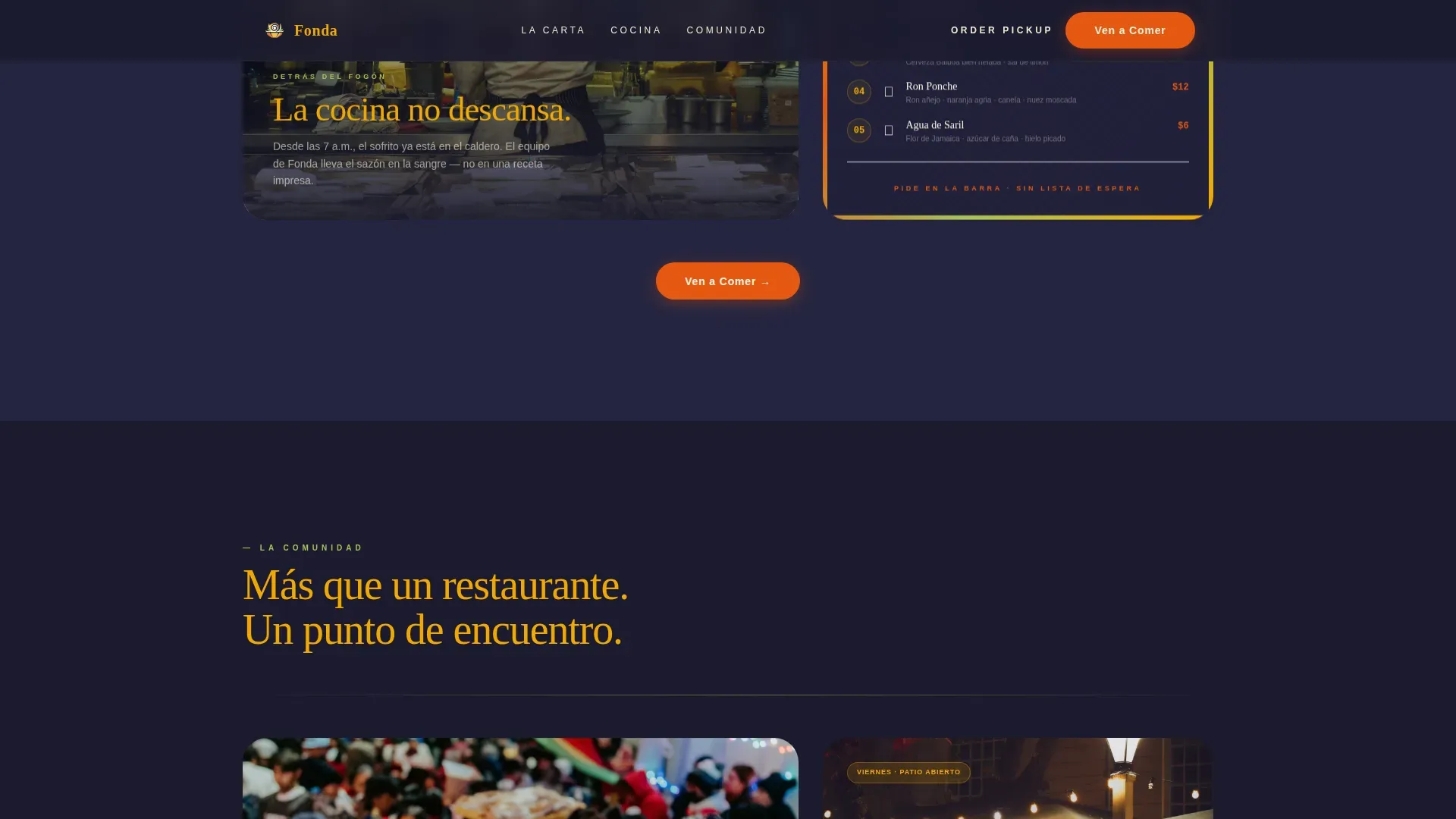 Retro Panamanian Landing Page Template