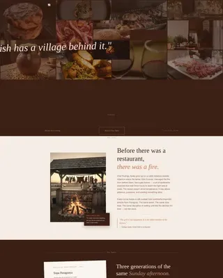 Authentic Paraguayan Restaurant Landing Page Template