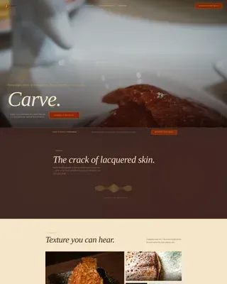 Elite Peking Duck Landing Page Template