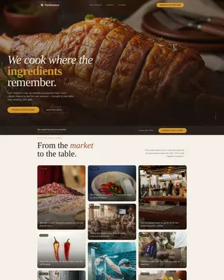 Bespoke Peruvian Catering Landing Page Template