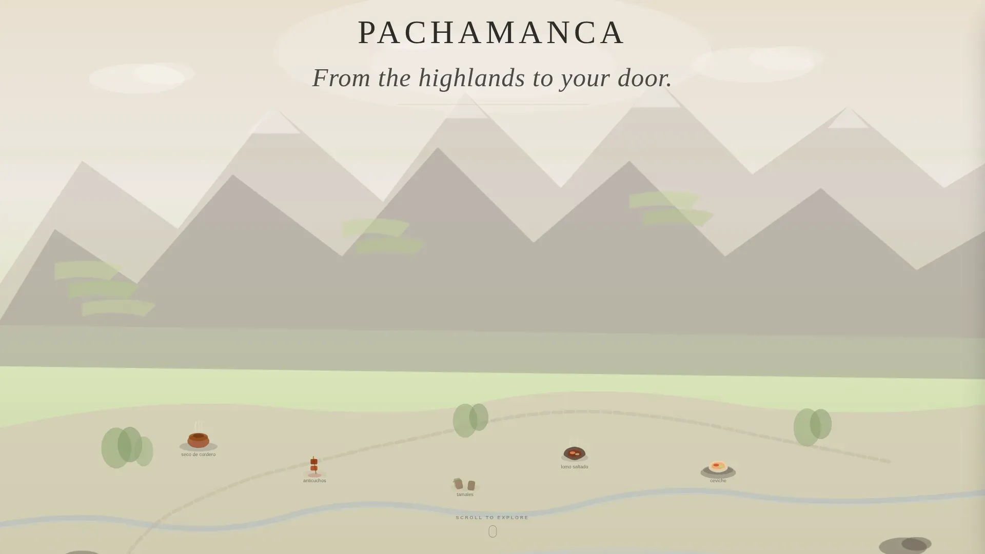 Signature Peruvian Kitchen Landing Page Template