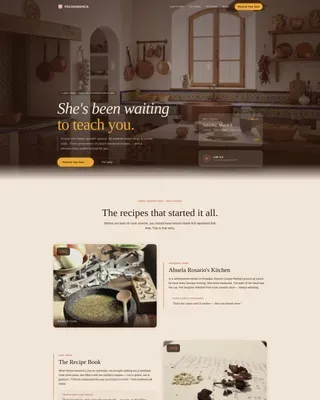 Ancestral Cooking Academy Landing Page Template