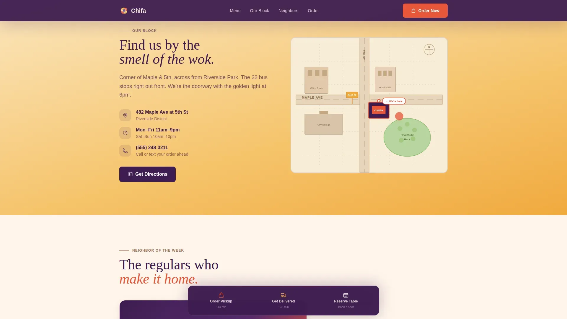 Artisanal Peruvian Bistro Landing Page Template