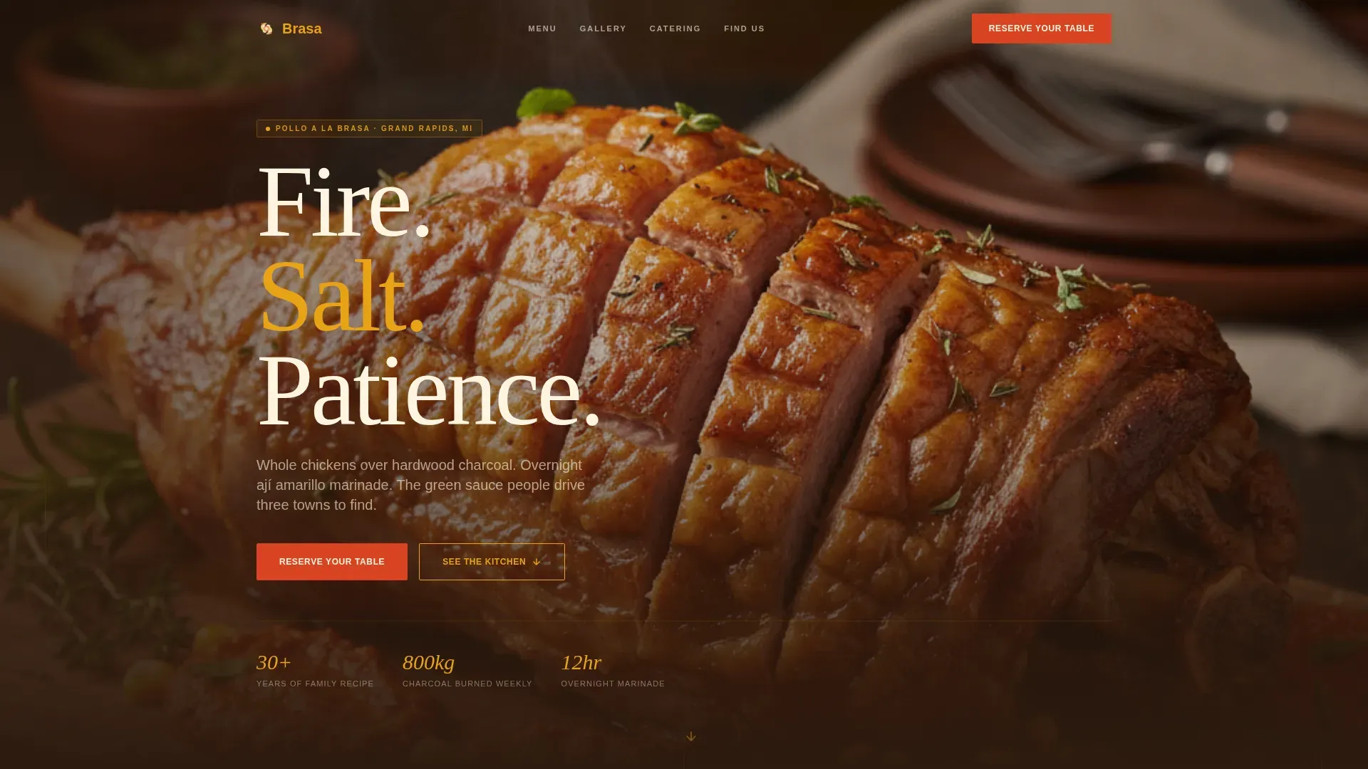 Authentic Peruvian Chicken | Free Website Template | Rocket