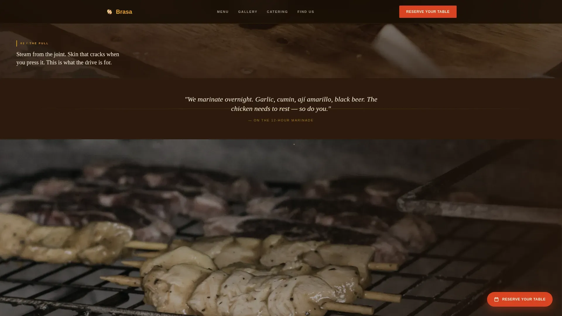 Authentic Peruvian Chicken | Free Website Template | Rocket