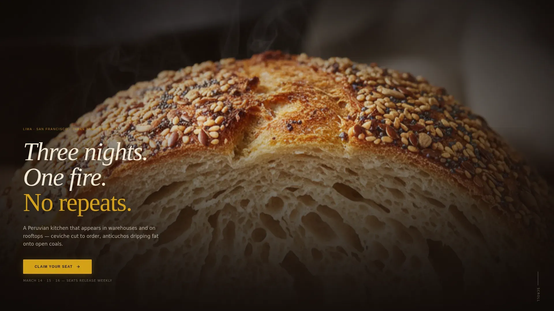 Refined Peruvian Experience Landing Page Template