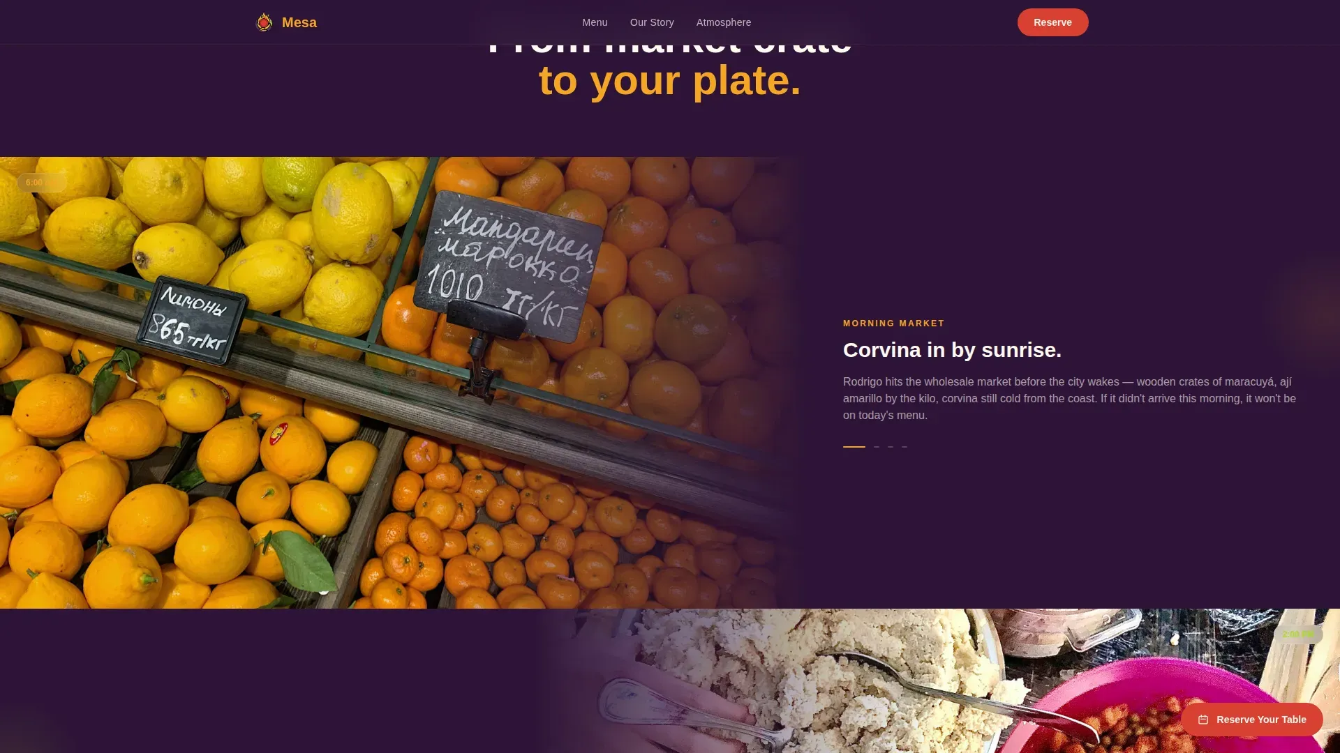 Local Regional & Ethnic Restaurant Professional Website Template