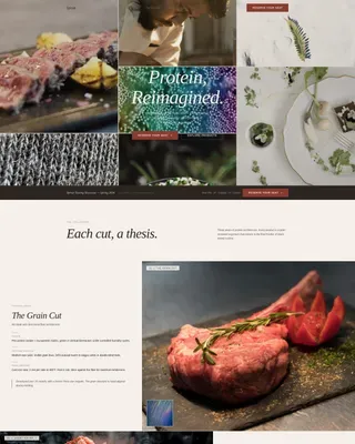 Premium Protein Gallery Landing Page Template