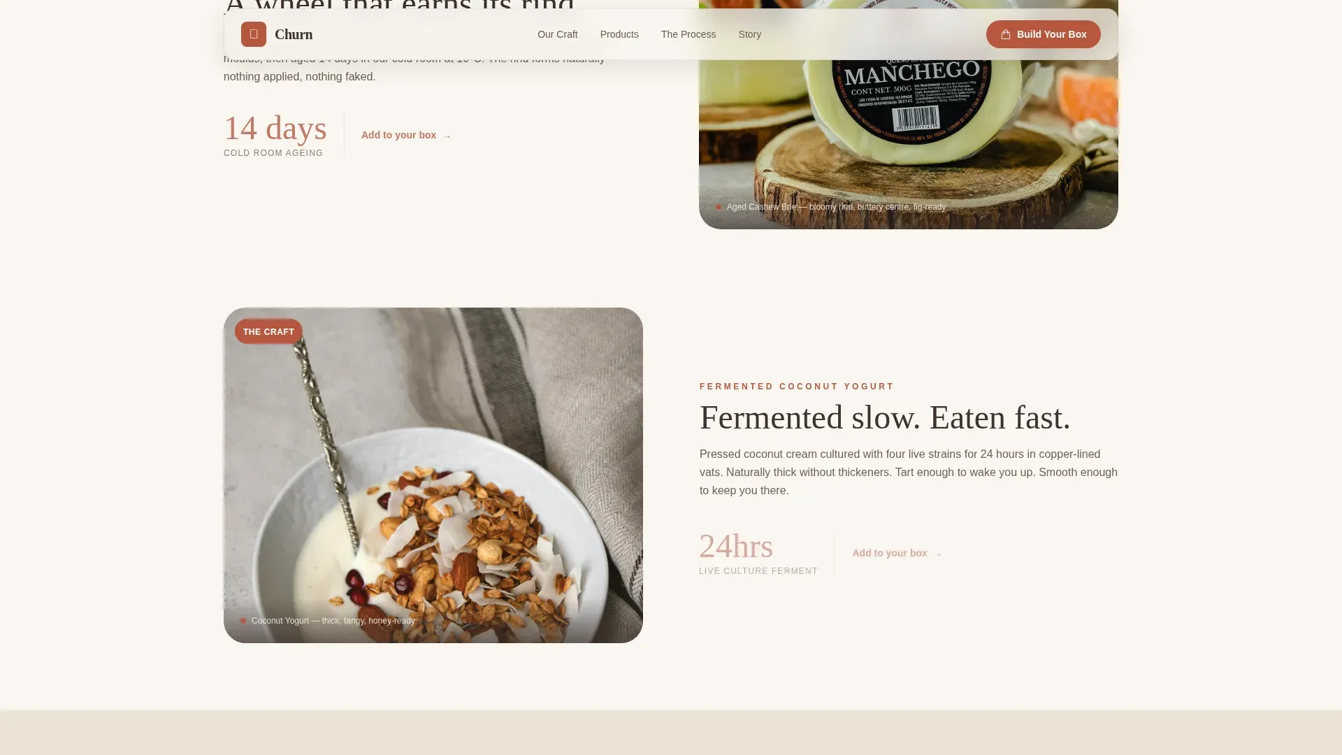 Innovative Plant Dairy Landing Page Template