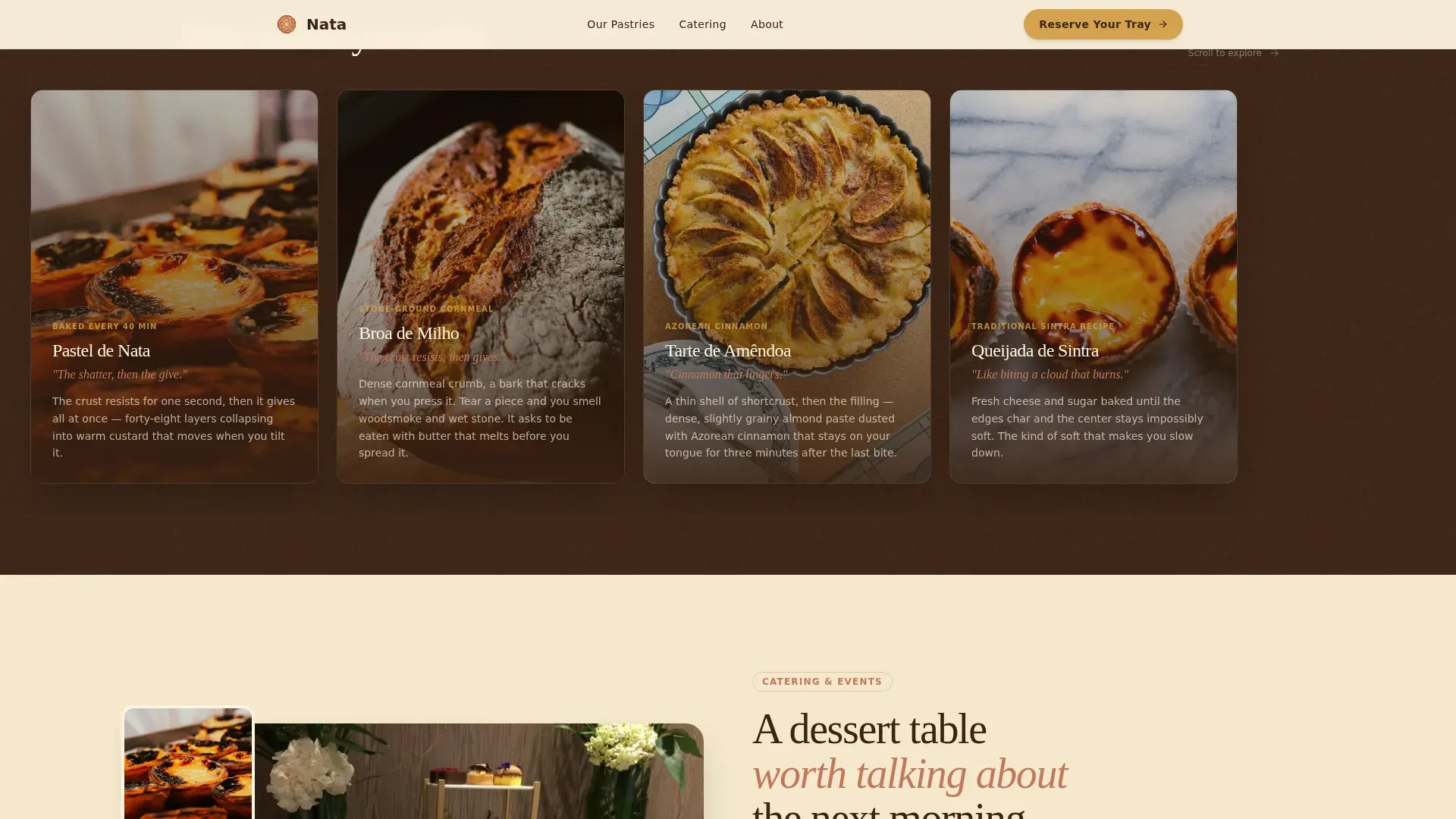 Wood-Fired Bakery Landing Page Template