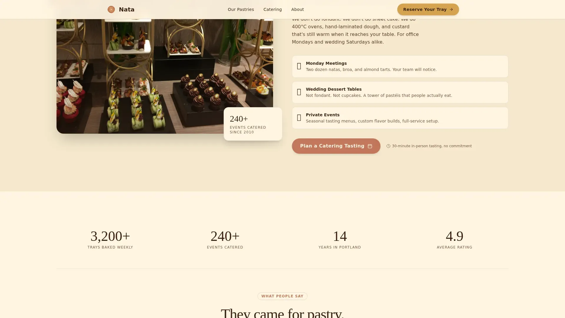 Wood-Fired Bakery Landing Page Template