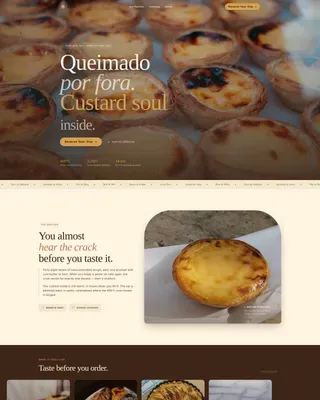 Wood-Fired Bakery Landing Page Template