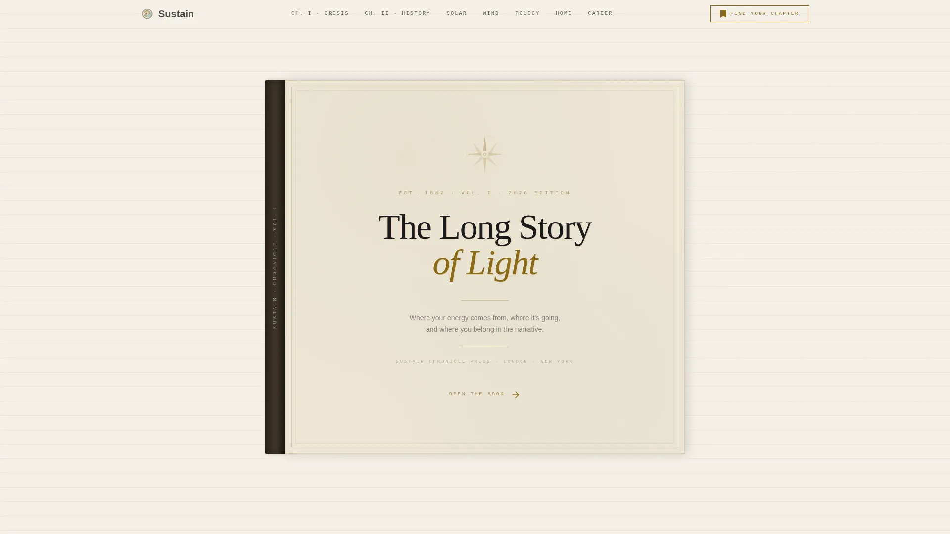 Renewable Energy Blog Landing Page Template