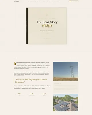 Renewable Energy Blog Landing Page Template