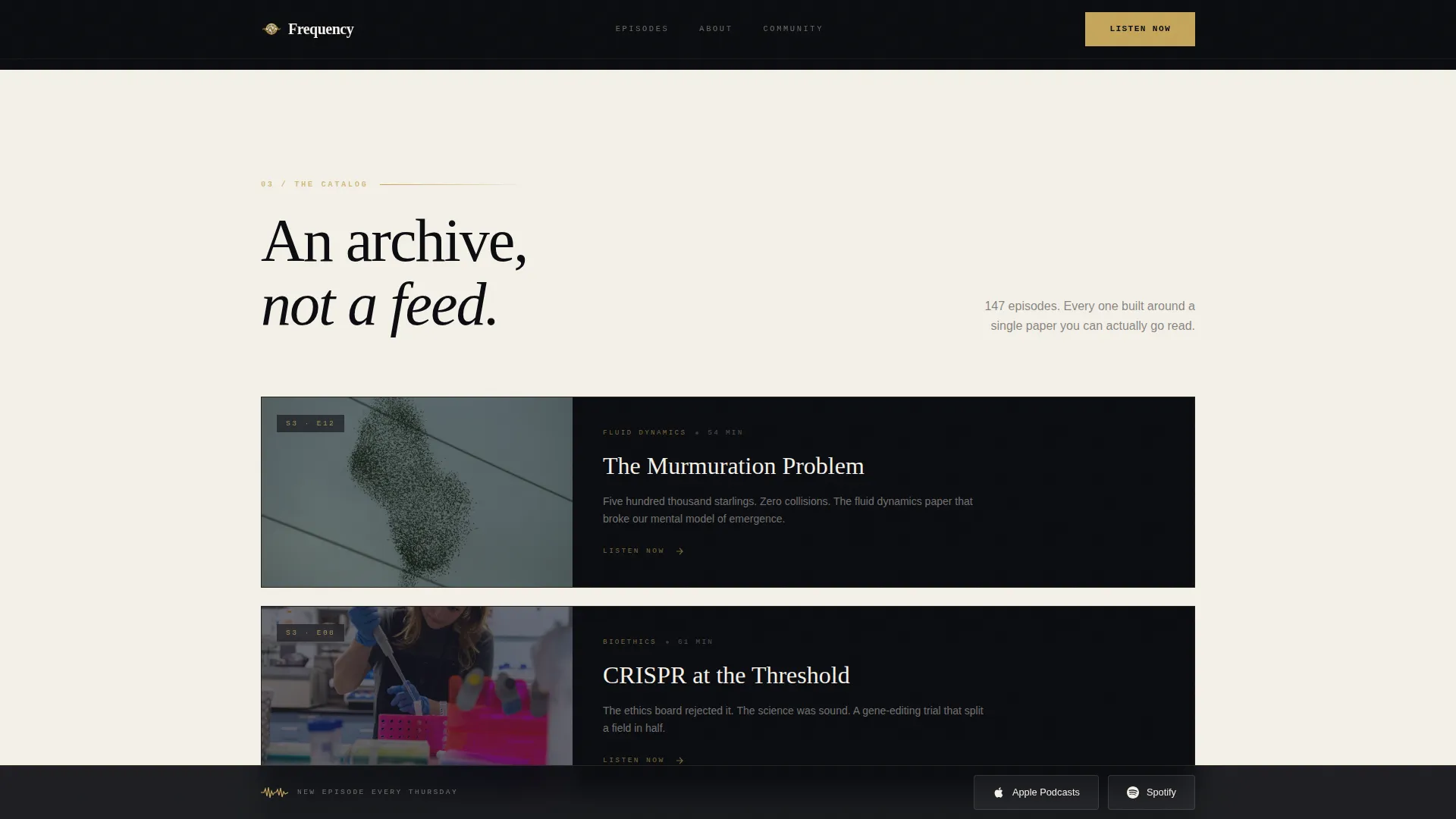 Compelling Science Podcast Landing Page Template