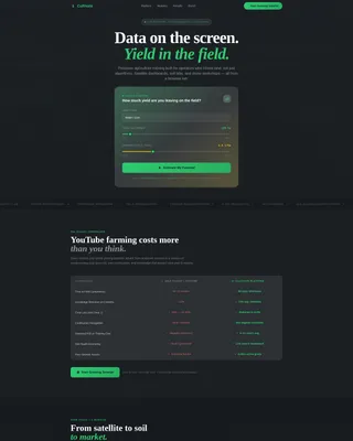 Precision Agriculture Course Landing Page Template
