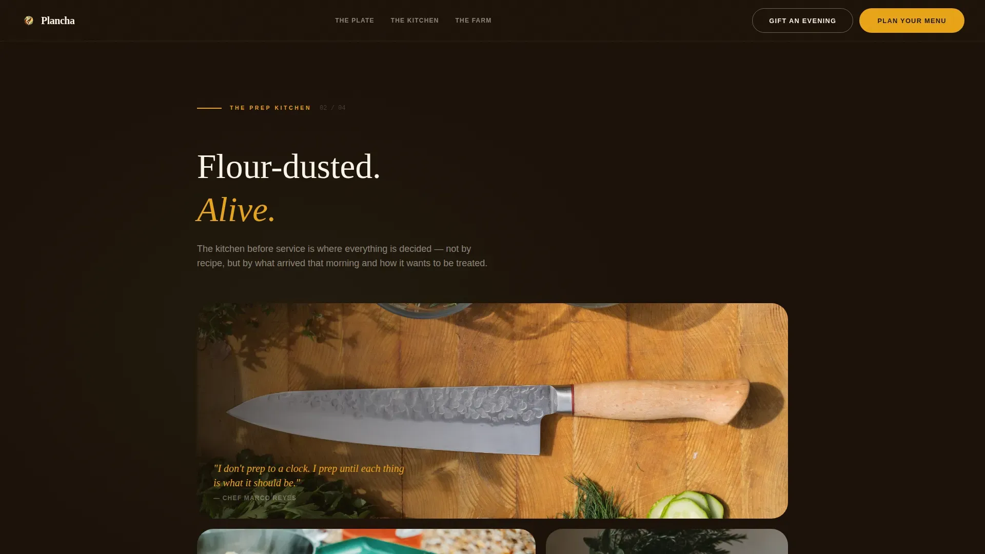 Elevated Private Chef Landing Page Template