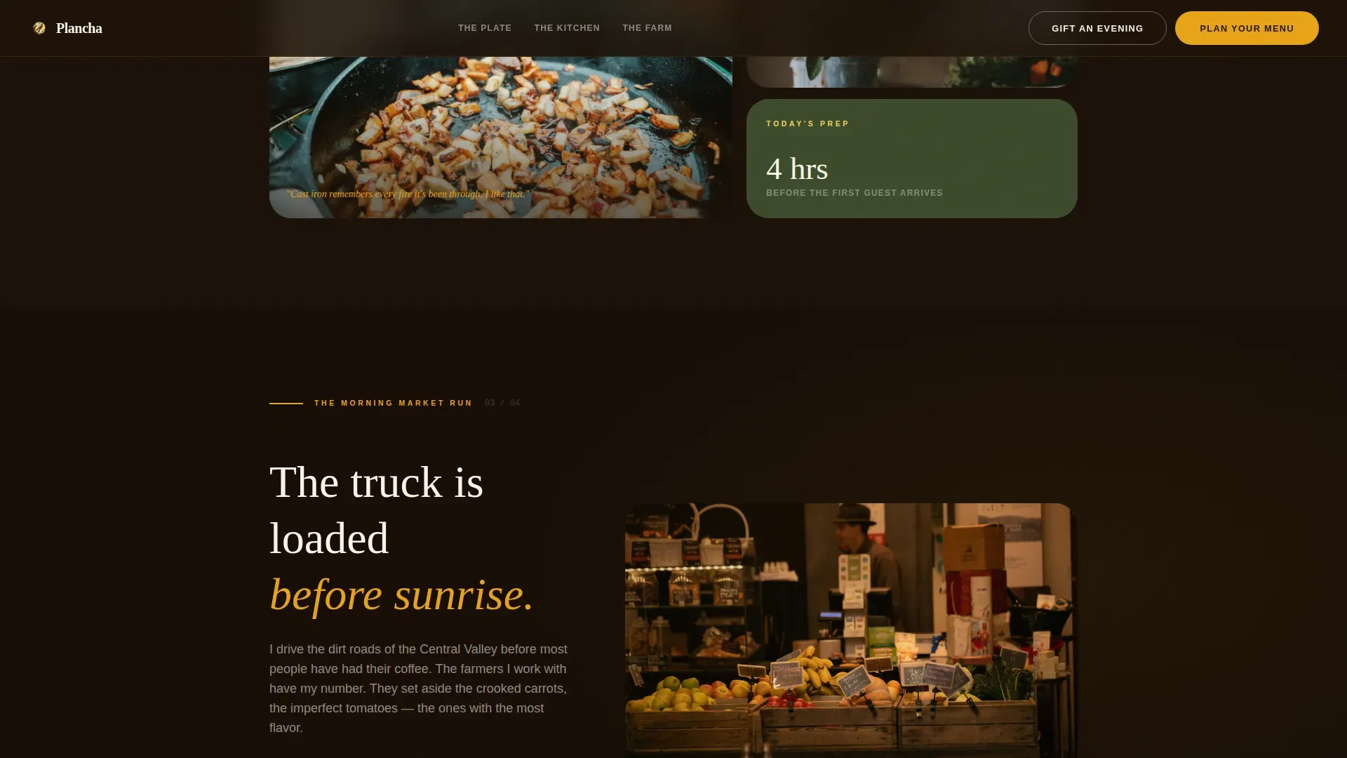 Elevated Private Chef Landing Page Template