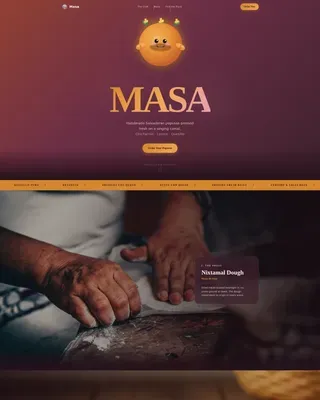 Authentic Pupuseria Craft | Free Website Template | Rocket
