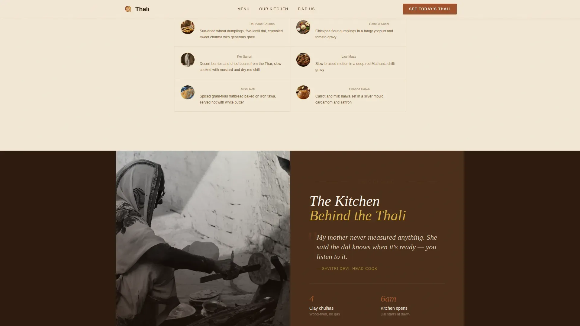 Regional & Specialty Restaurant Professional Website Template
