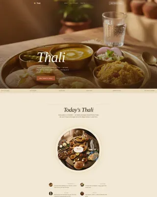 Regional & Specialty Restaurant Professional Website Template
