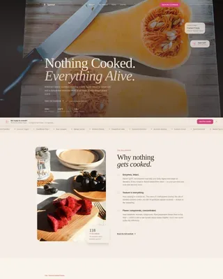 Raw Food Food & Dining Blog Website Template