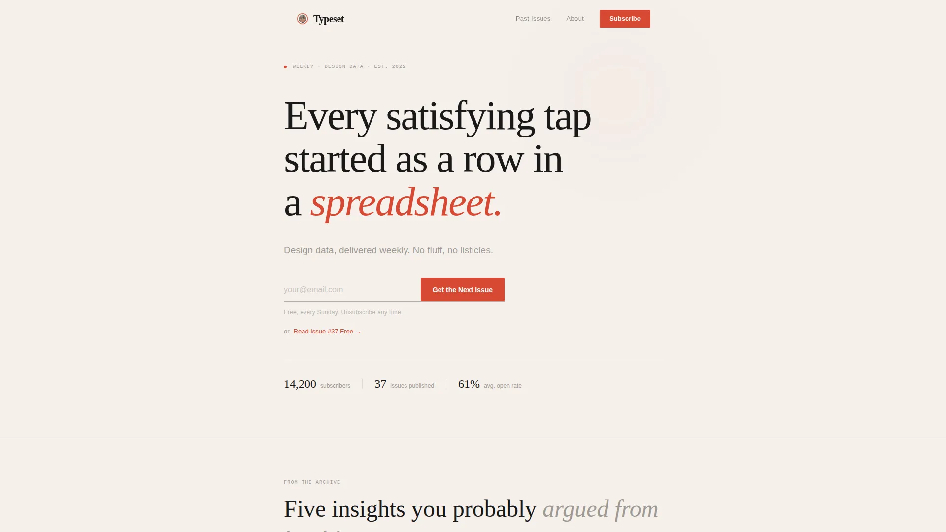 user experience & Design Newsletter Landing Page Template