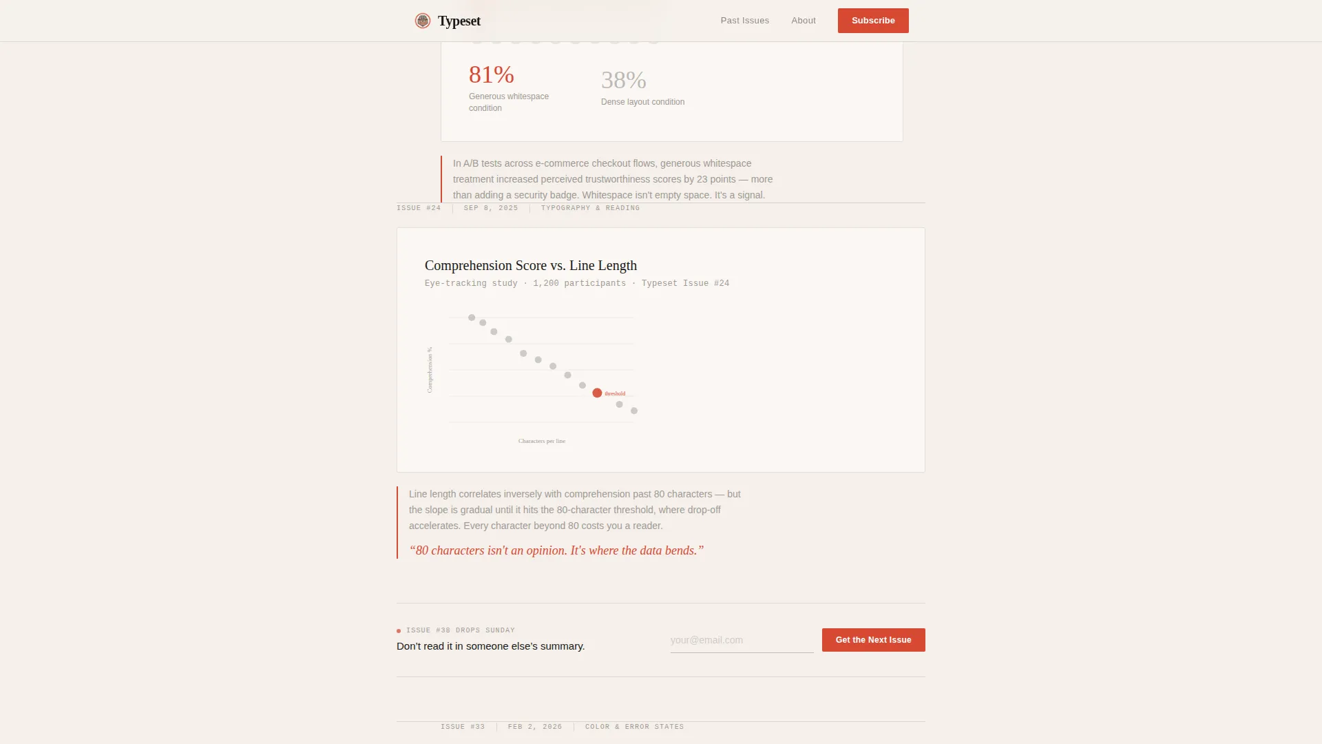 user experience & Design Newsletter Landing Page Template