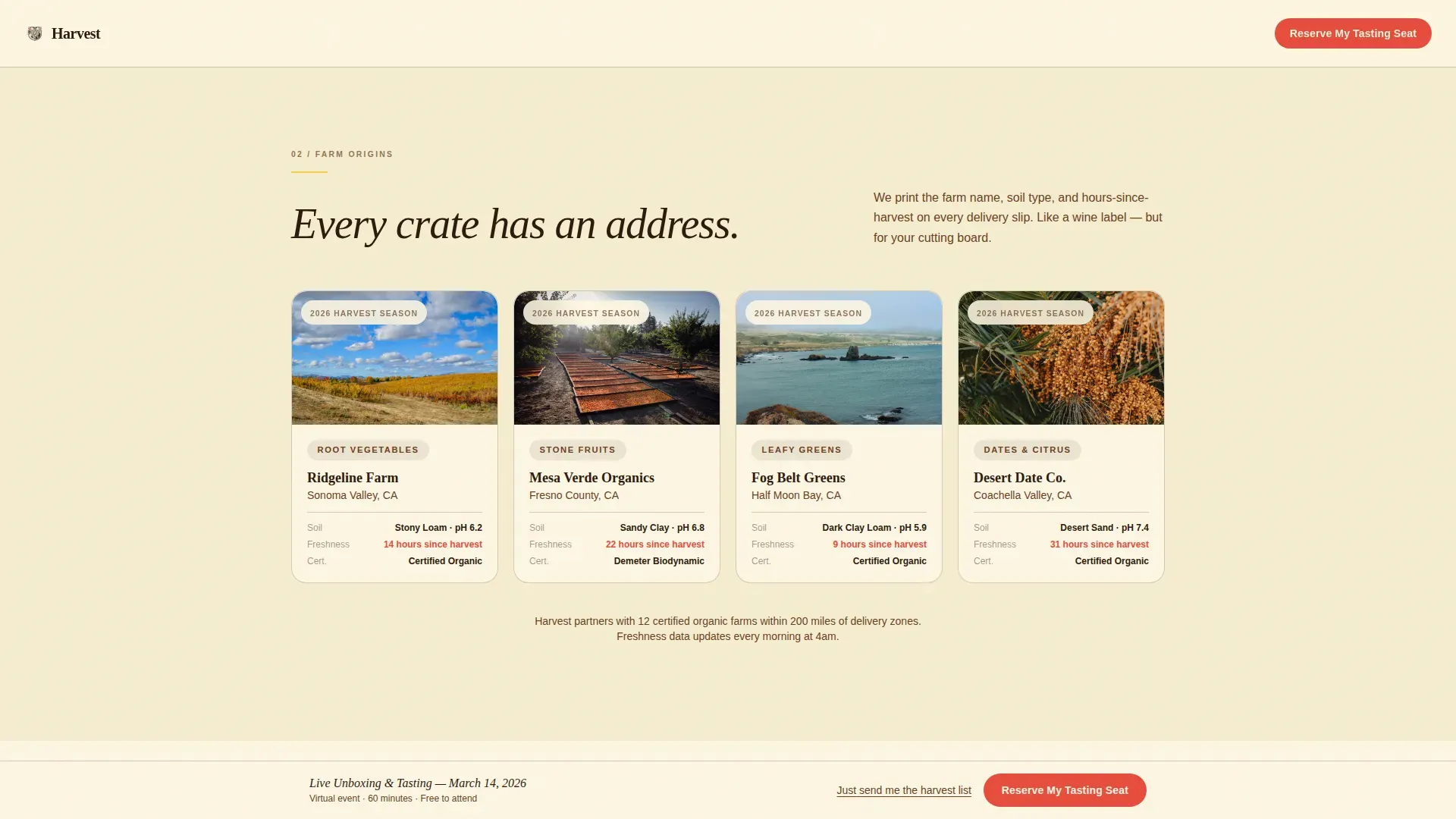 Farm Fresh Raw Grocery Delivery Landing Page Template