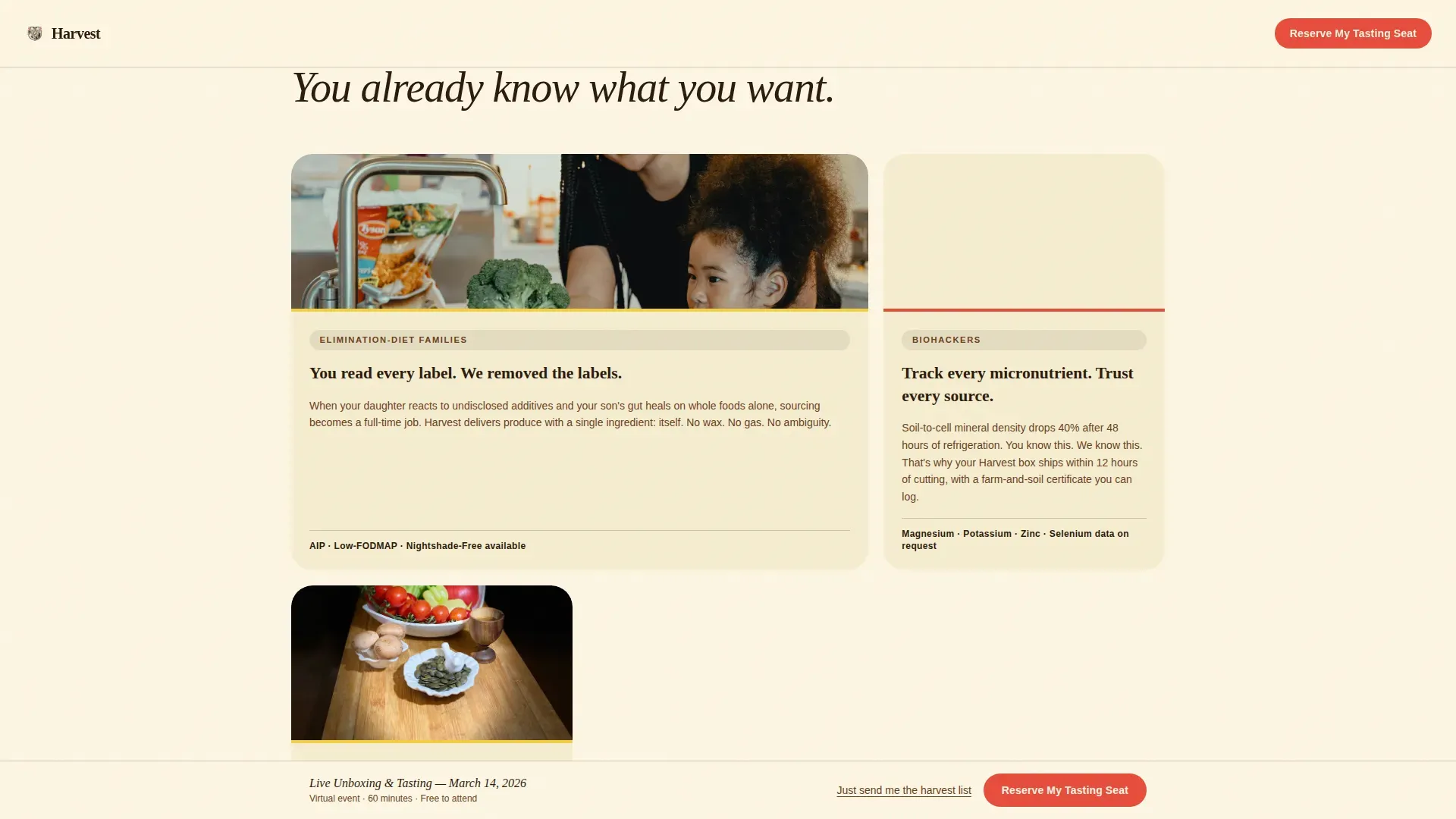 Farm Fresh Raw Grocery Delivery Landing Page Template