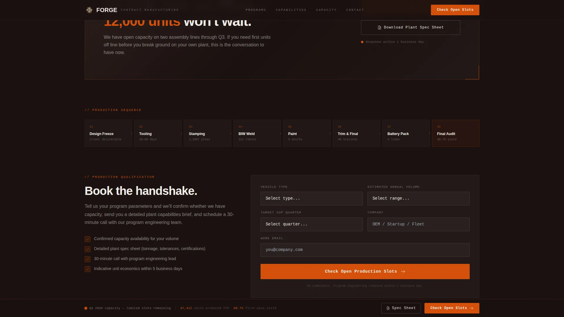 Automotive Manufacturing Professional Website Template