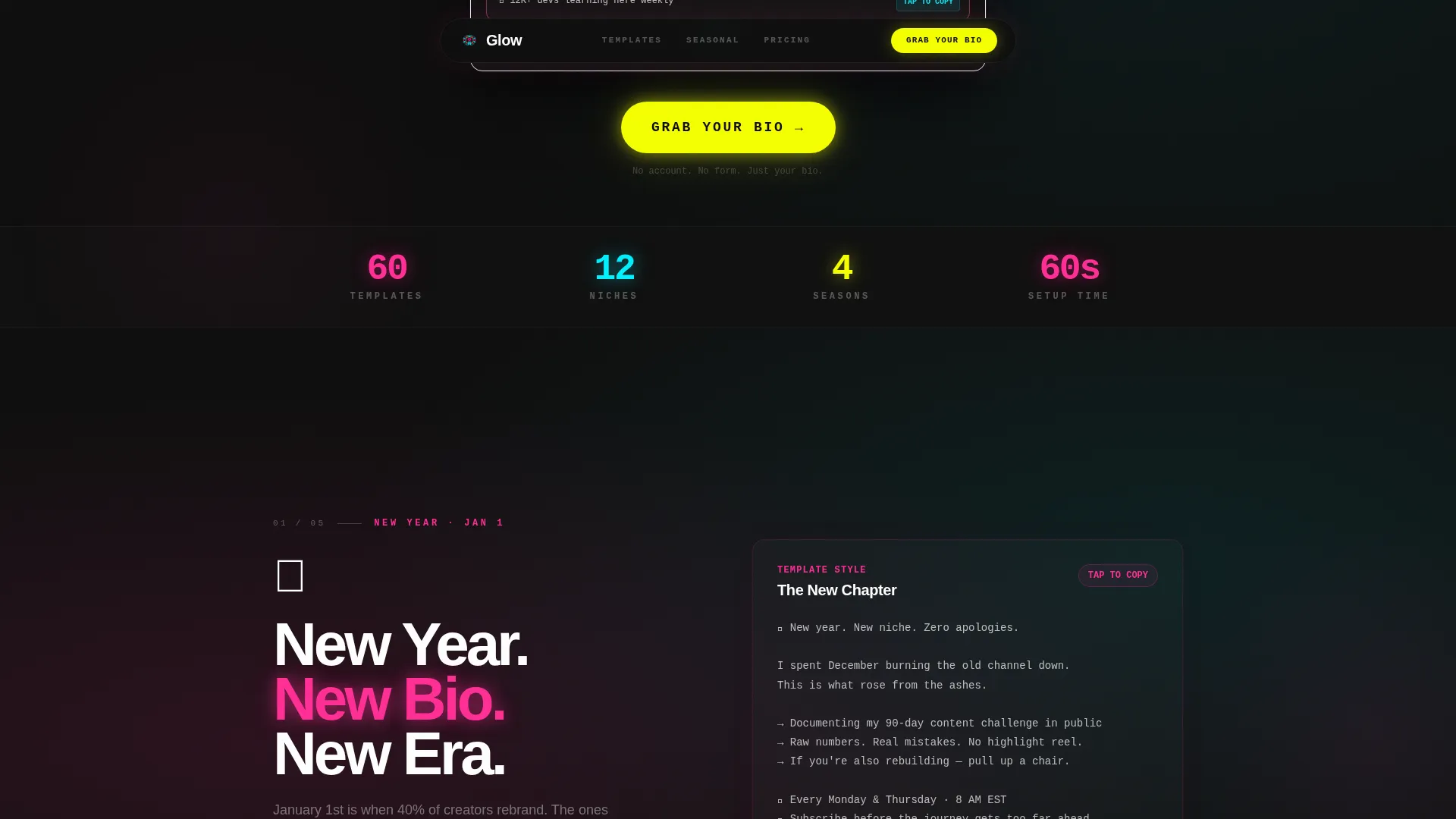 Electric Video Content Landing Page Template