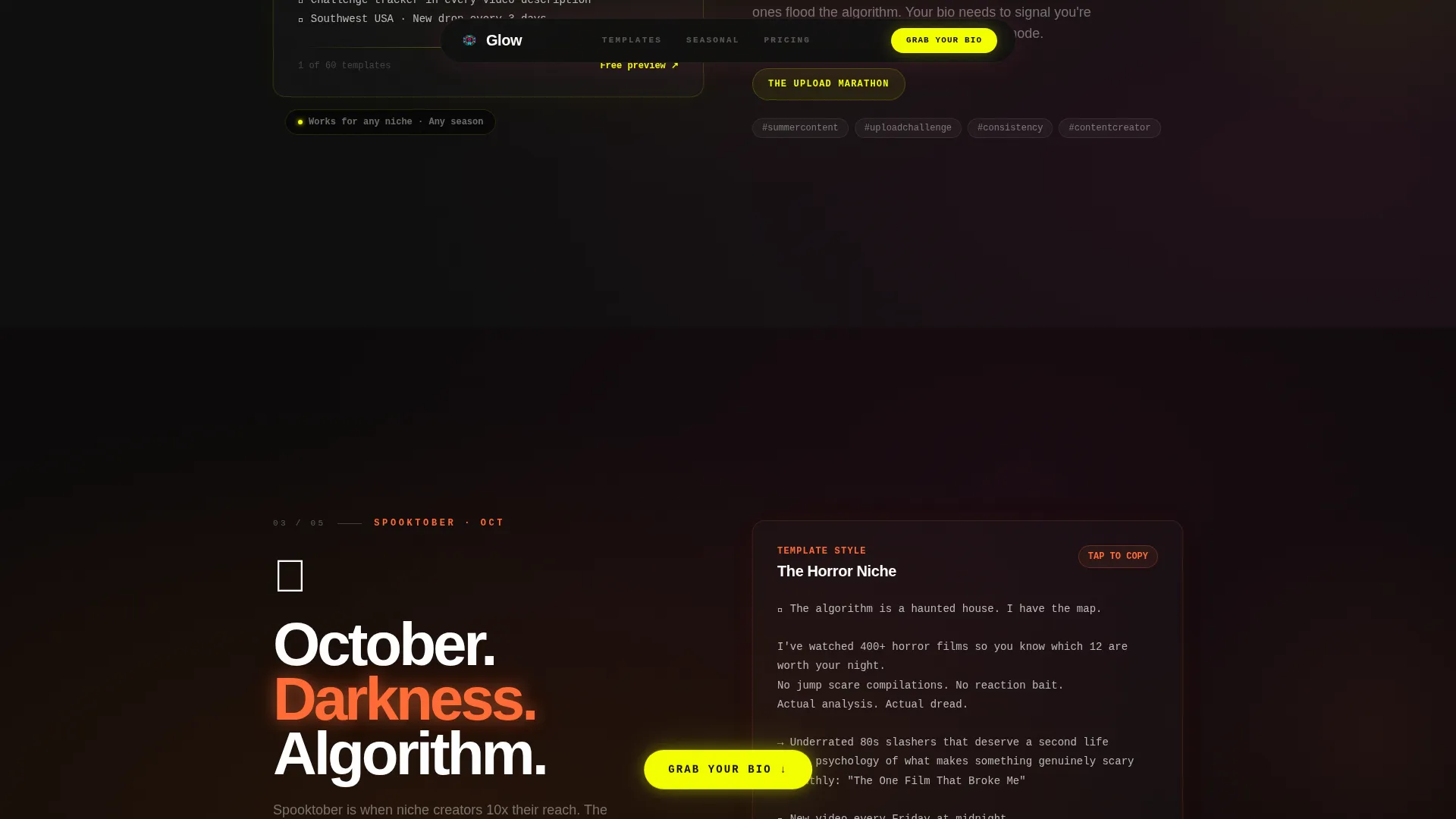 Electric Video Content Landing Page Template