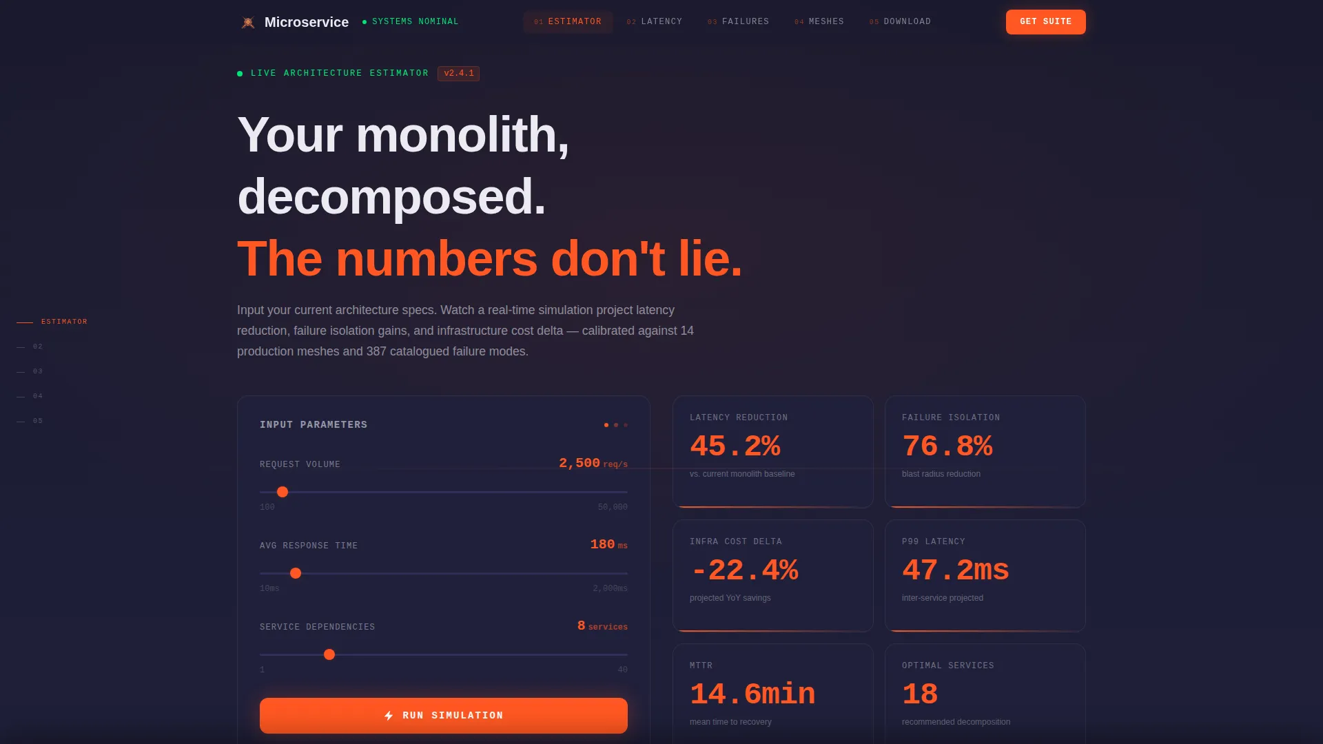 High-Performance Architecture Landing Page Template