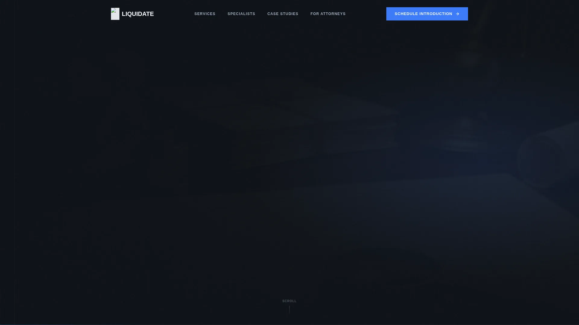 Authoritative Asset Liquidation Landing Page Template