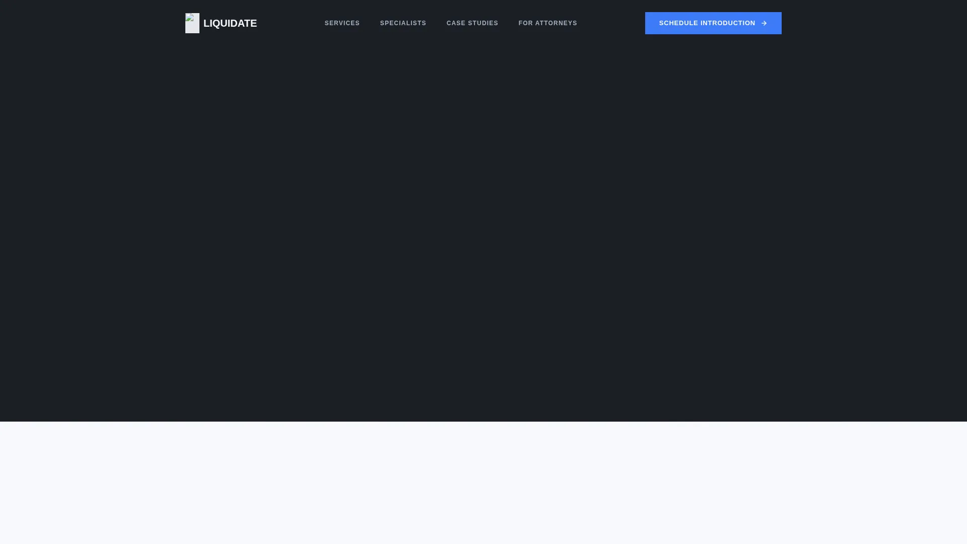 Authoritative Asset Liquidation Landing Page Template
