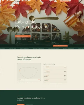 Precision Cannabis Edibles Landing Page Template