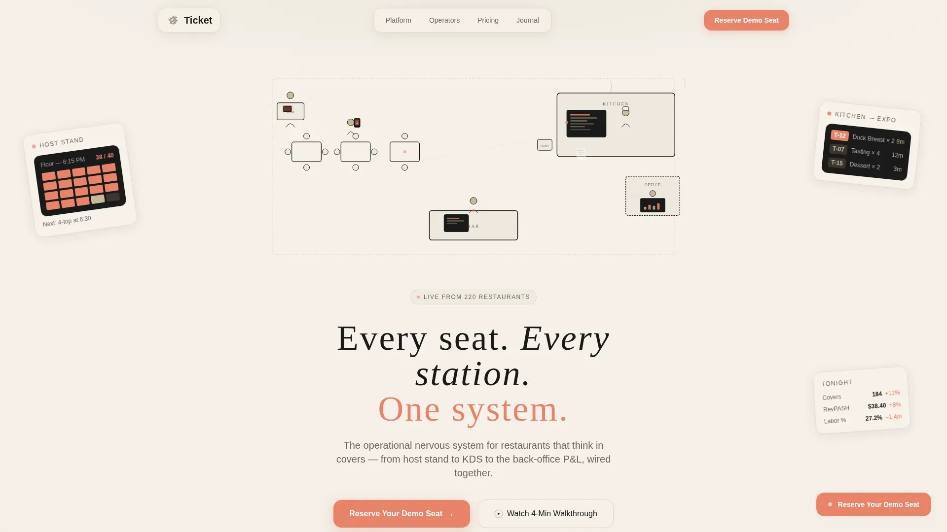Haute Craft Restaurant POS Landing Page Template