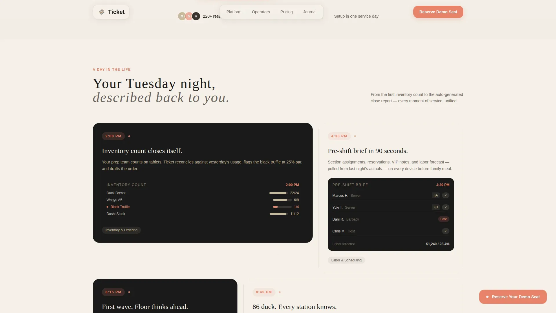 Haute Craft Restaurant POS Landing Page Template