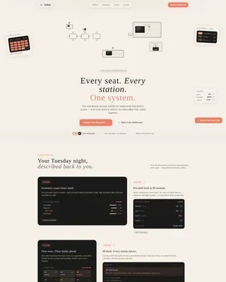 Haute Craft Restaurant POS Landing Page Template