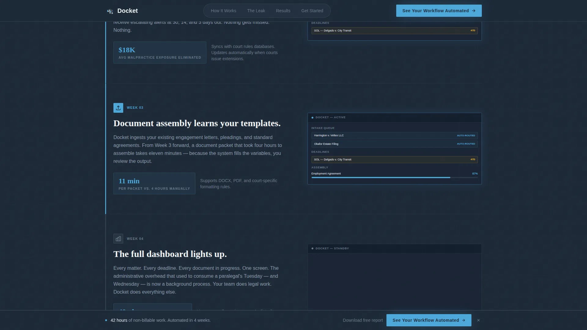 Legal Workflow Automation Landing Page Template