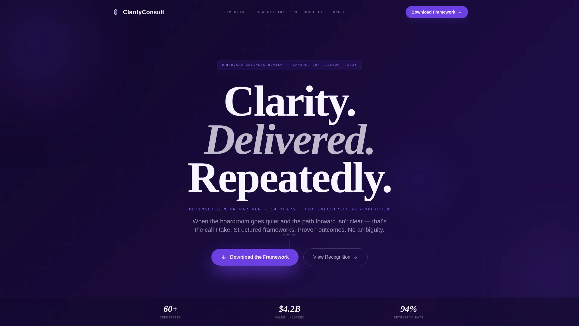 Consultant Career Professional Website Template