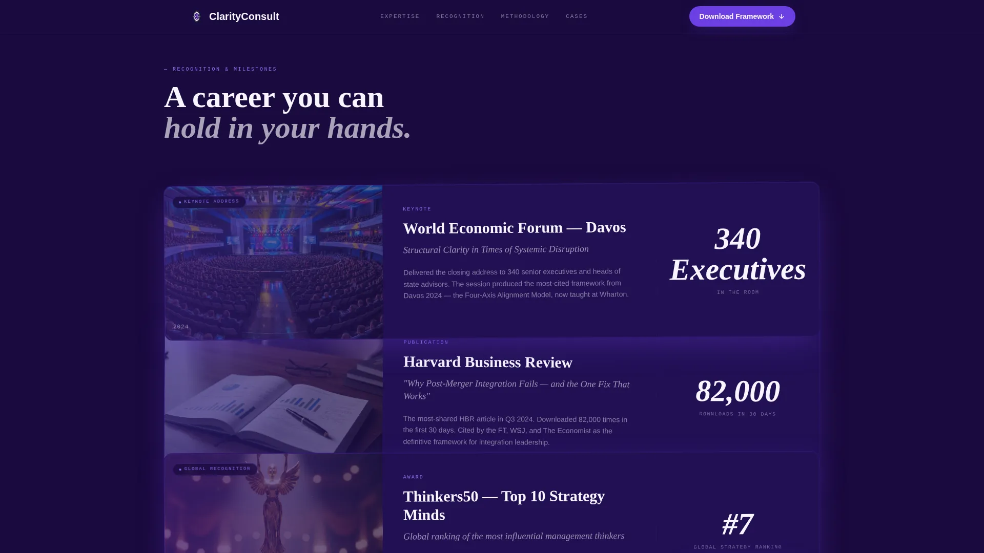 Consultant Career Professional Website Template